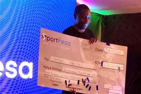 How SportPesa’s Sh221 million winner Samuel Abisai .
